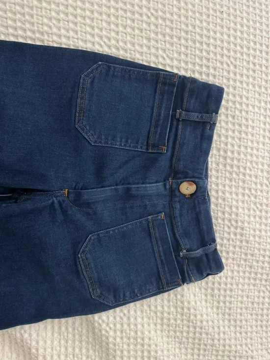 Maeve Dark Blue Wide-Leg High-Rise Jeans - Picture 2 of 4